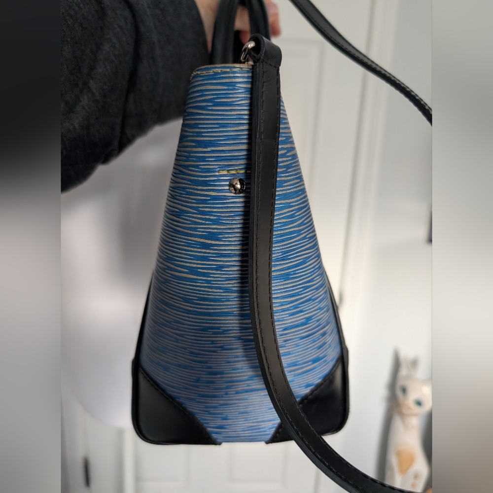 Louis Vuitton Denim Epi Leather Phenix PM Shoulder Bag - Picture 7 of 16